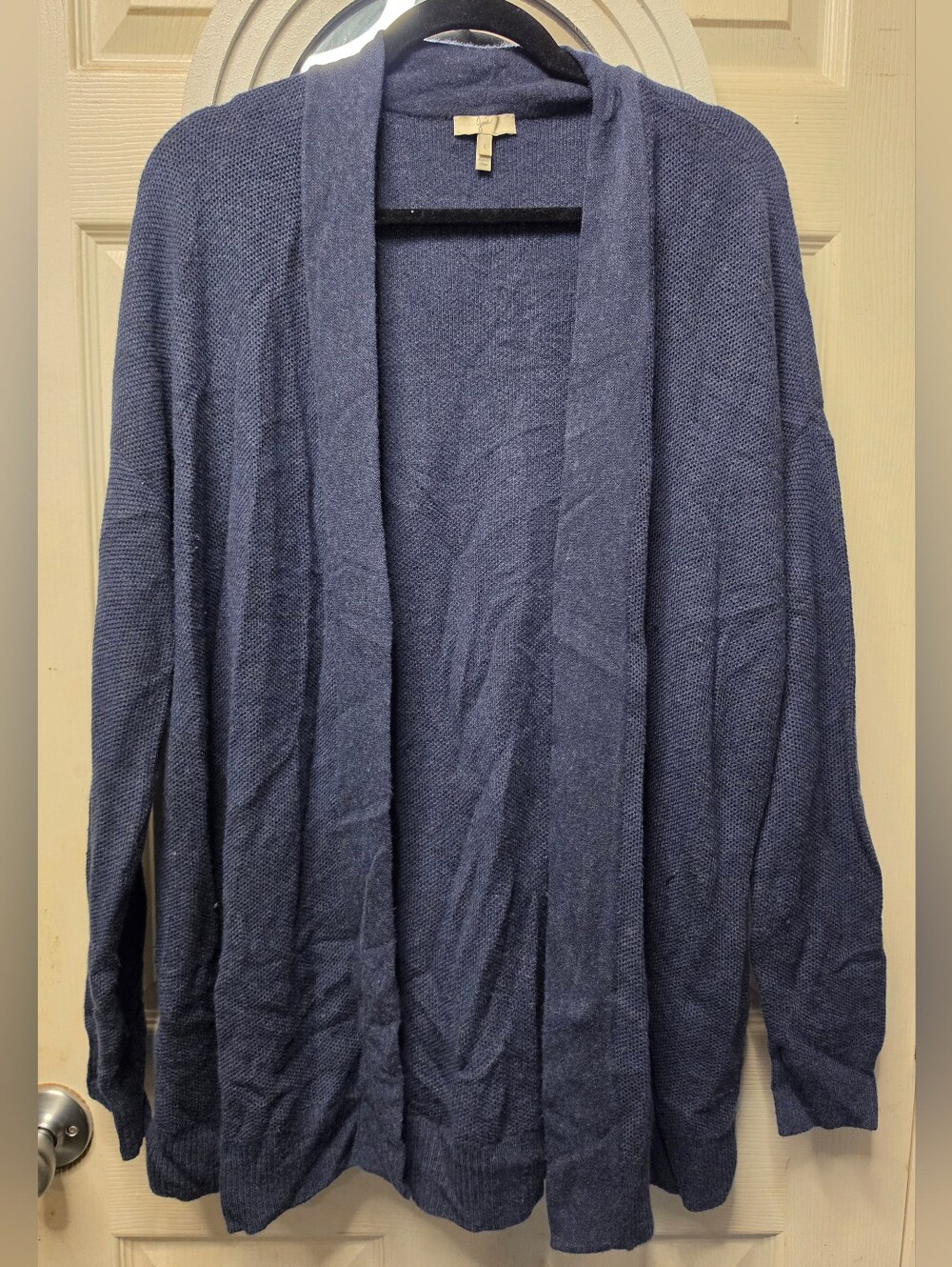 Joie Navy Open-Front Knit Cardigan